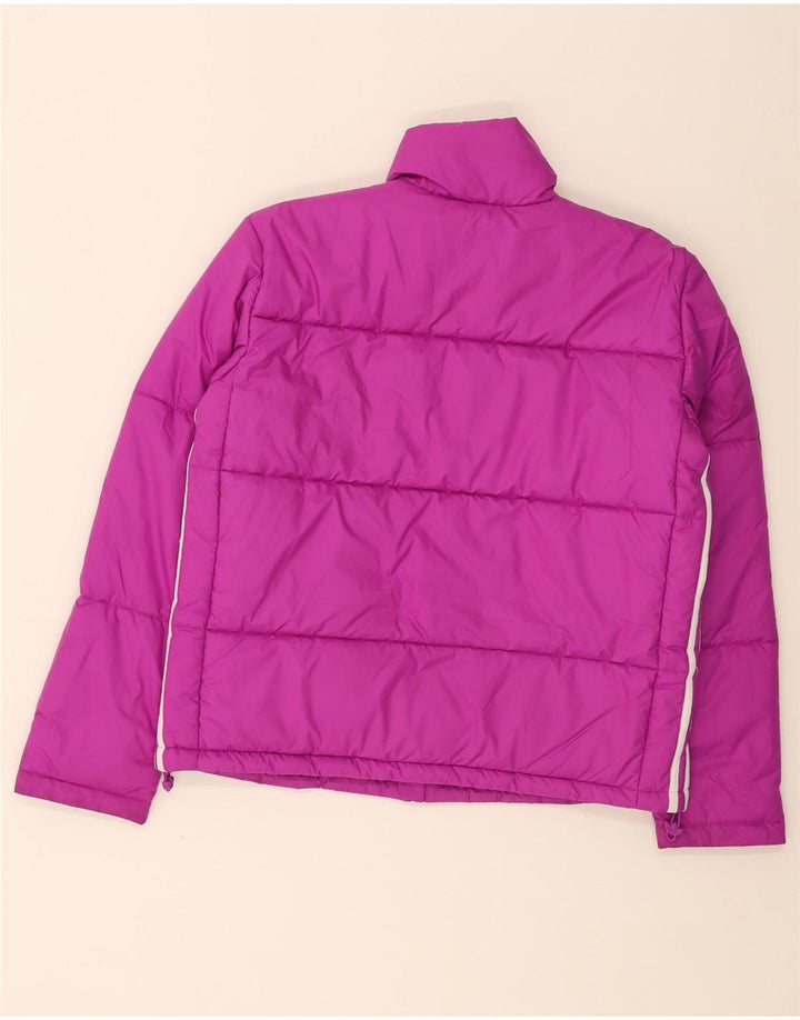 Adidas Dame Oversized Polstret Jakke UK 10 Lille Lilla Polyester