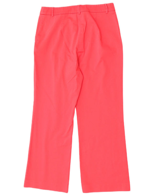 Max & Co. Gerade Damen-Freizeithose, UK 14, Größe L, W30, L26, Rosa, Baumwolle
