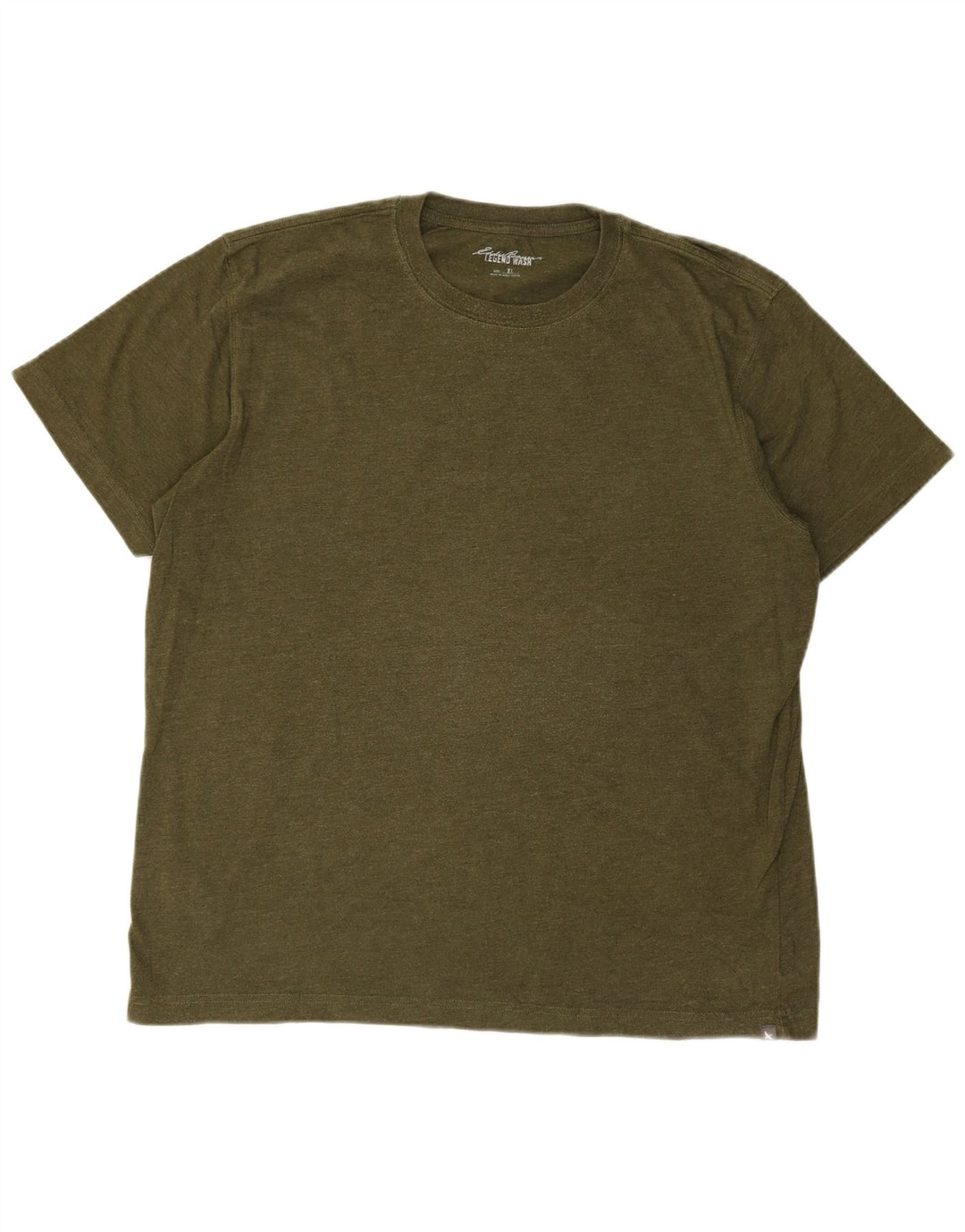EDDIE BAUER Mens T-Shirt Top XL Khaki Cotton