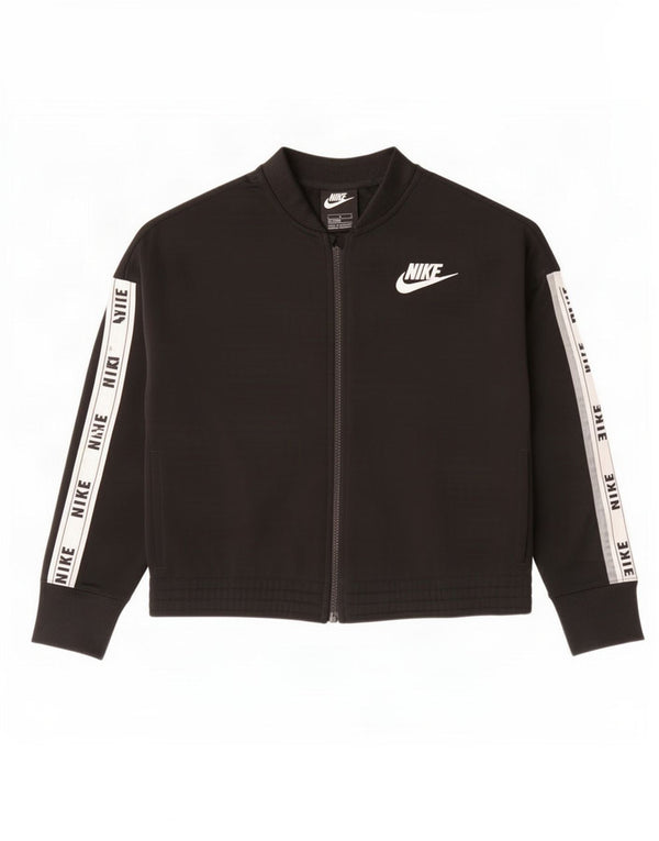 Nike Veste de survêtement graphique pour fille 12-13 ans Large Noir Colourblock