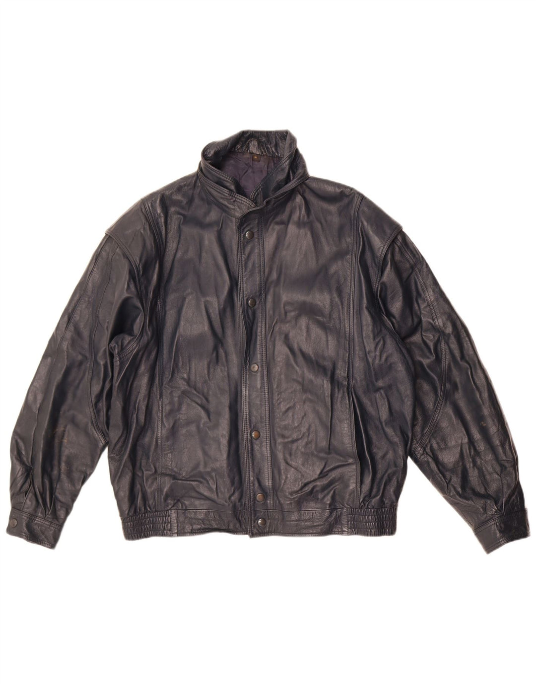 Giacca in pelle da uomo Sterling UK 40 Grande pelle blu navy