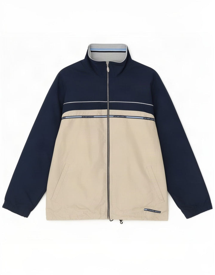 Giacca da ginnastica da uomo Asics, giacca grande, colore blu navy