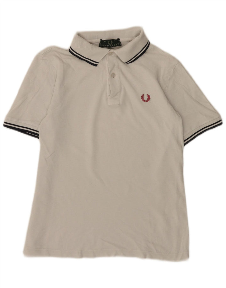 Męska koszulka polo Fred Perry, mała, bawełniana w białe paski