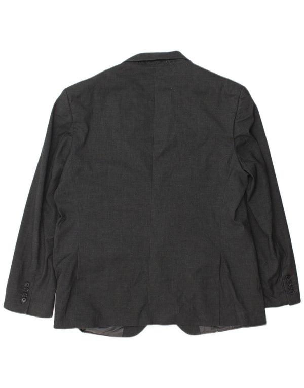 Marks & Spencer Mens 2 Button Regular Fit Blazer Jacket Size 44 XL Grey