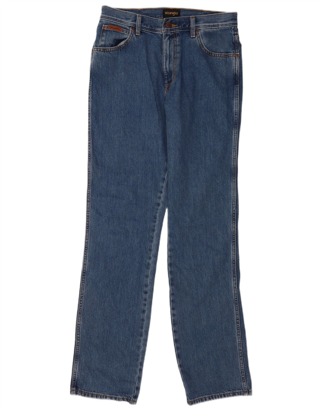 Wrangler Mens Texas Straight Jeans W32 L36 Blue Cotton