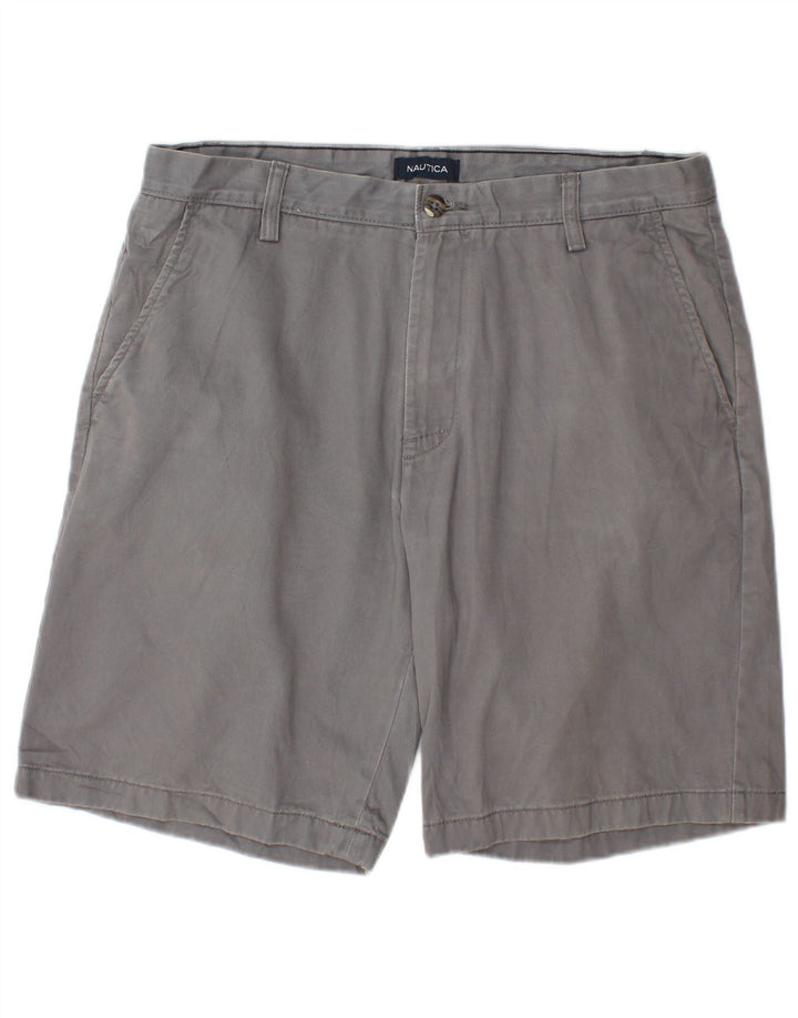 Pantaloncini chino da uomo Nautica W32 cotone grigio medio