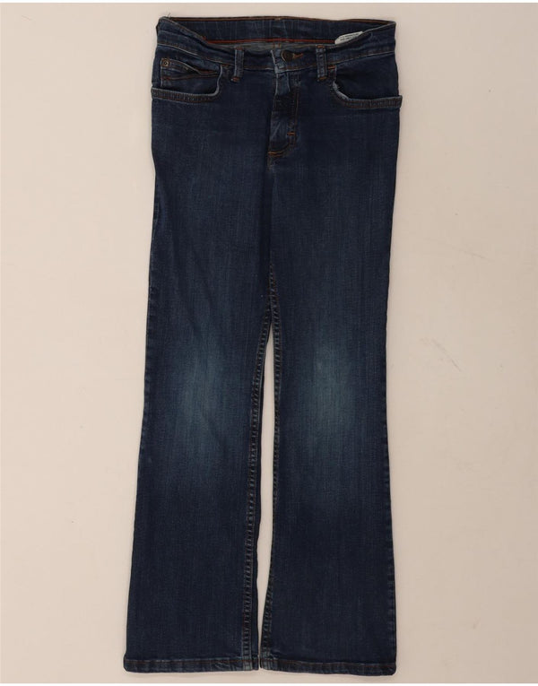 Wrangler Girls Flared Jeans 11-12 Years W24 L26 Navy Blue Cotton