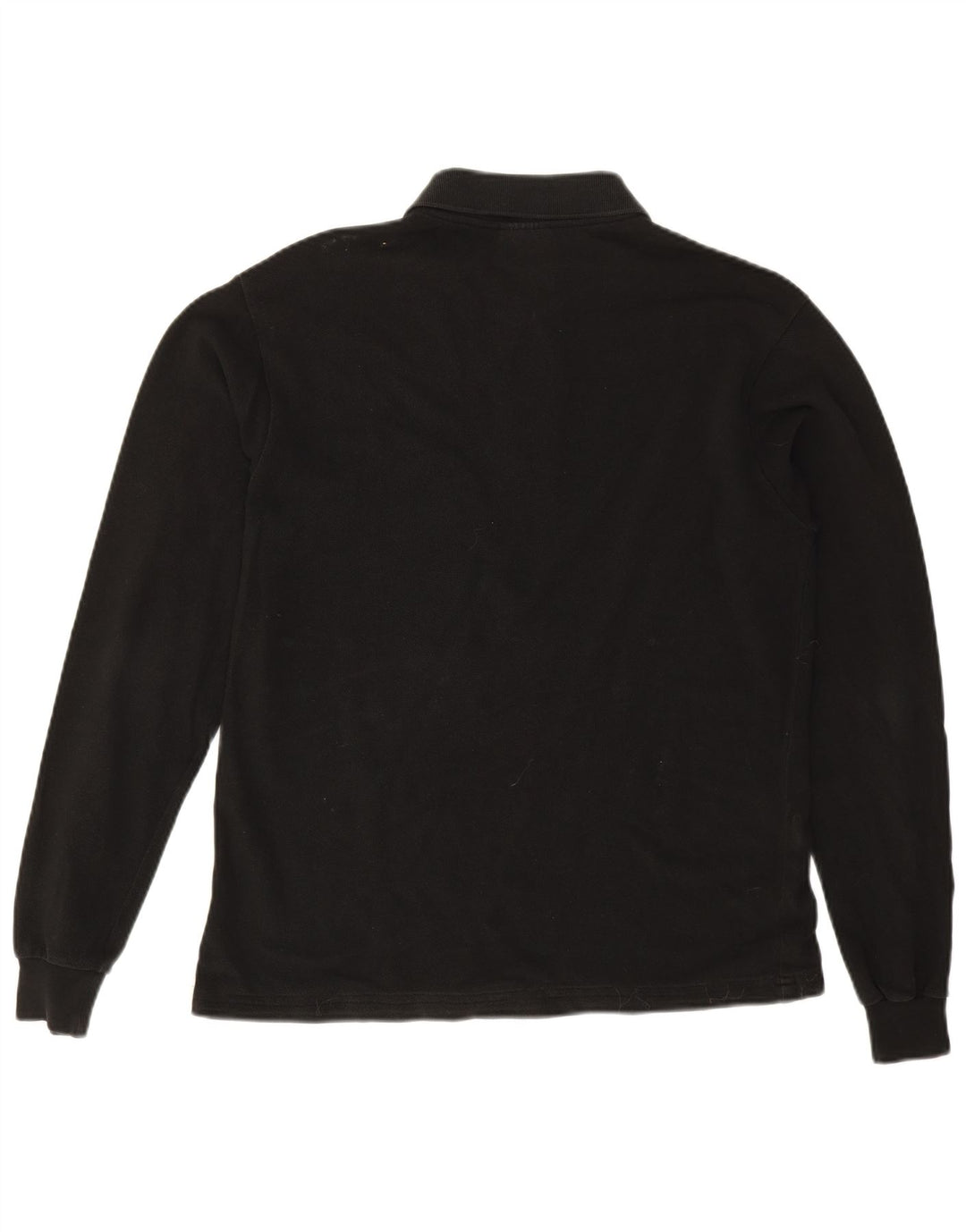 Lacoste Mens Long Sleeve Polo Shirt Size 4 Medium Black Cotton