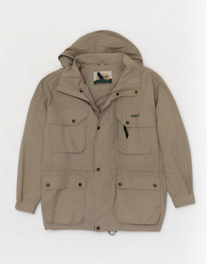 Halti Mens Hooded Utility Jacket UK 40 Large Green Polyester
