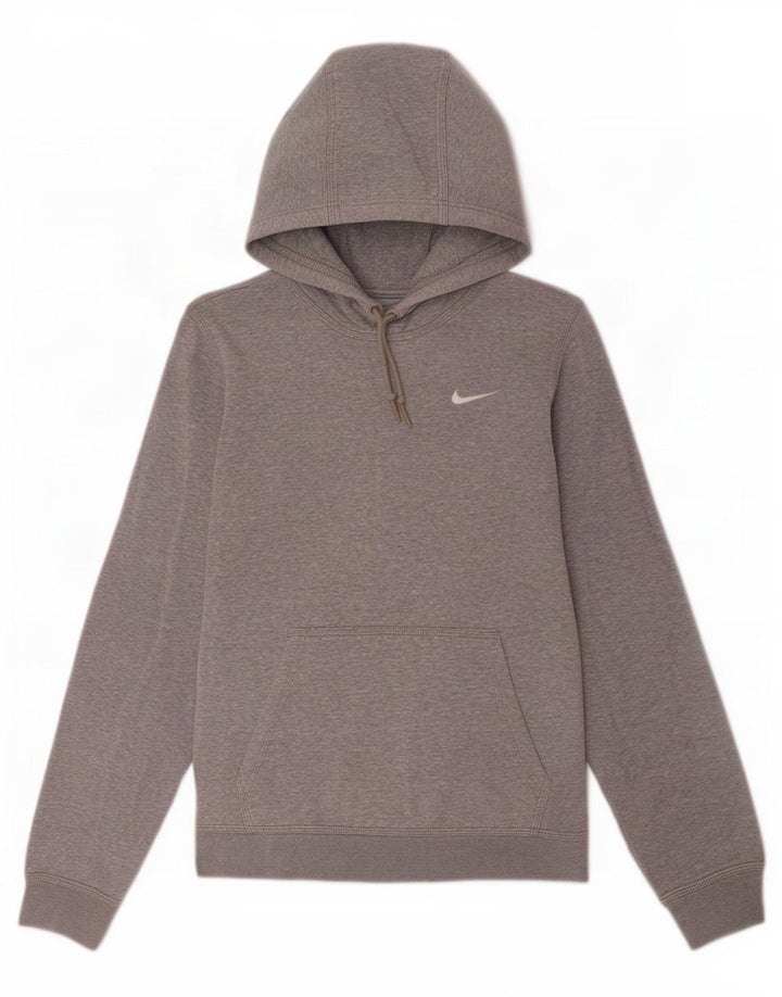 Nike Mens Hoodie Jumper Small Grey Flecked Cotton