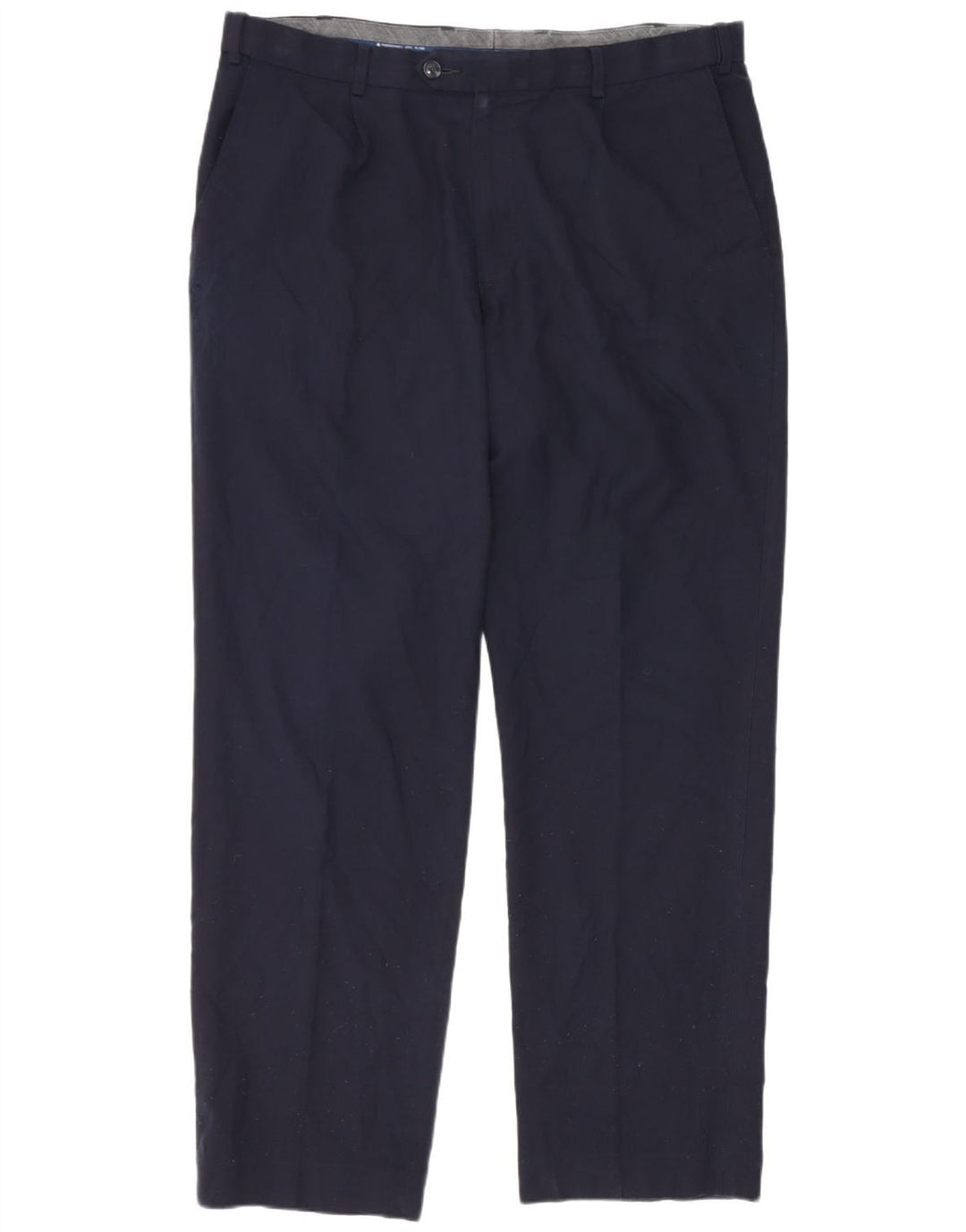 Pantaloni da abito vestibilità regolare da uomo Marks & Spencer W36 L31 lana blu navy