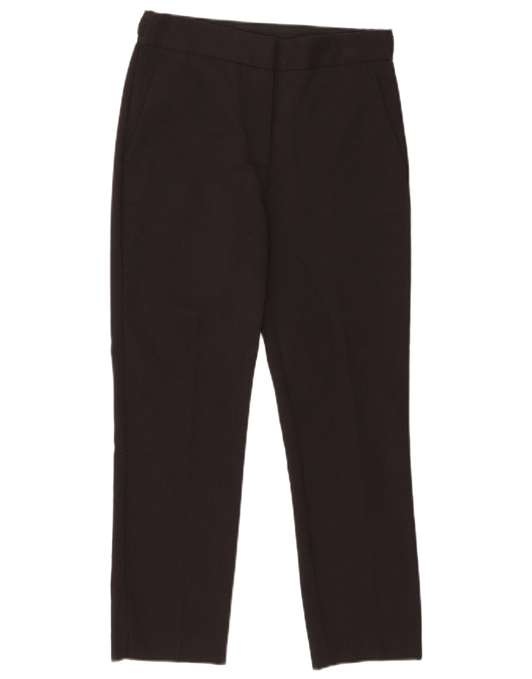 Zara Womens Cropped Trousers Small W26 L23 Black