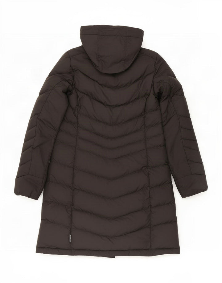 Jack Wolfskin Womens Hooded Padded Coat UK 10/12 Medium Black Polyester