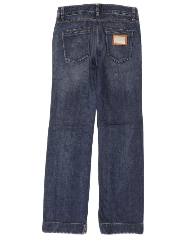 Dolce & Gabbana lige jeans til kvinder IT 38 XS W28 L32 Marineblå bomuld