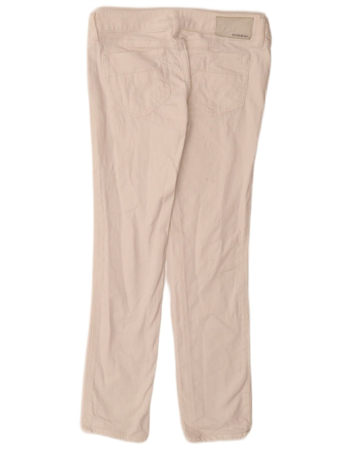 Diesel Womens Cuddy Slim Jeans W28 L29 White Cotton