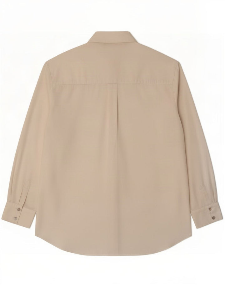 Zara Γυναικείο πουκάμισο Oversized UK 14 Medium White Polyester