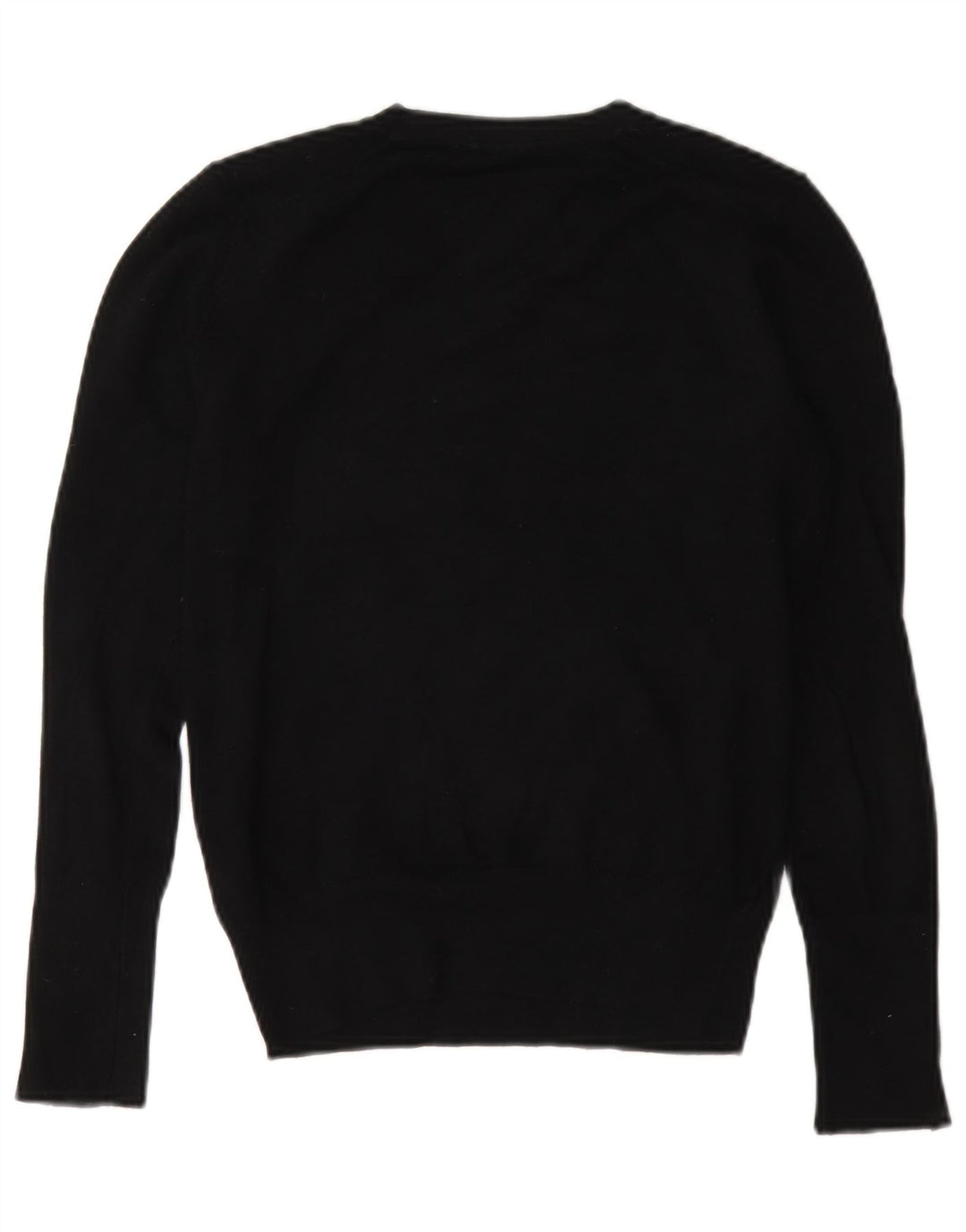 Zara Womens Crew Neck Jumper Sweater UK 14 Medium Black Viscose