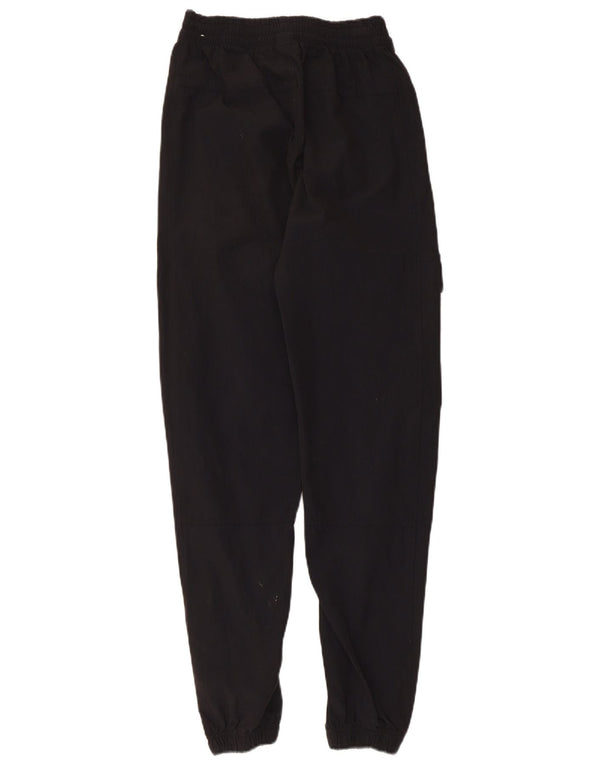 Nike Womens Graphic Cargo Tracksuit Trousers Joggers UK 4 XS Black Nylon
