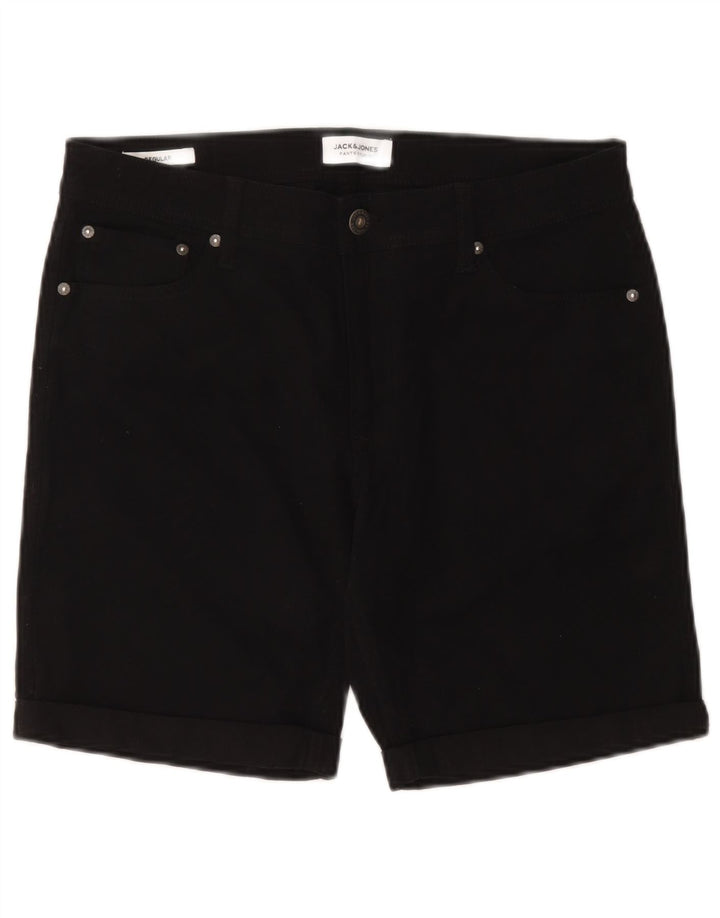 Jack & Jones Herren Regular Casual Shorts Medium W32 Schwarz Baumwolle