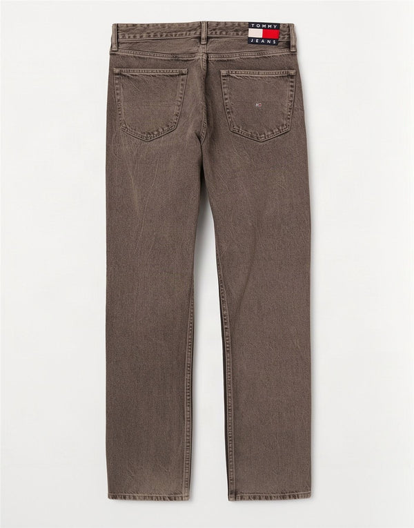 Jeans retos masculinos Tommy Hilfiger W33 L32 algodão cinza