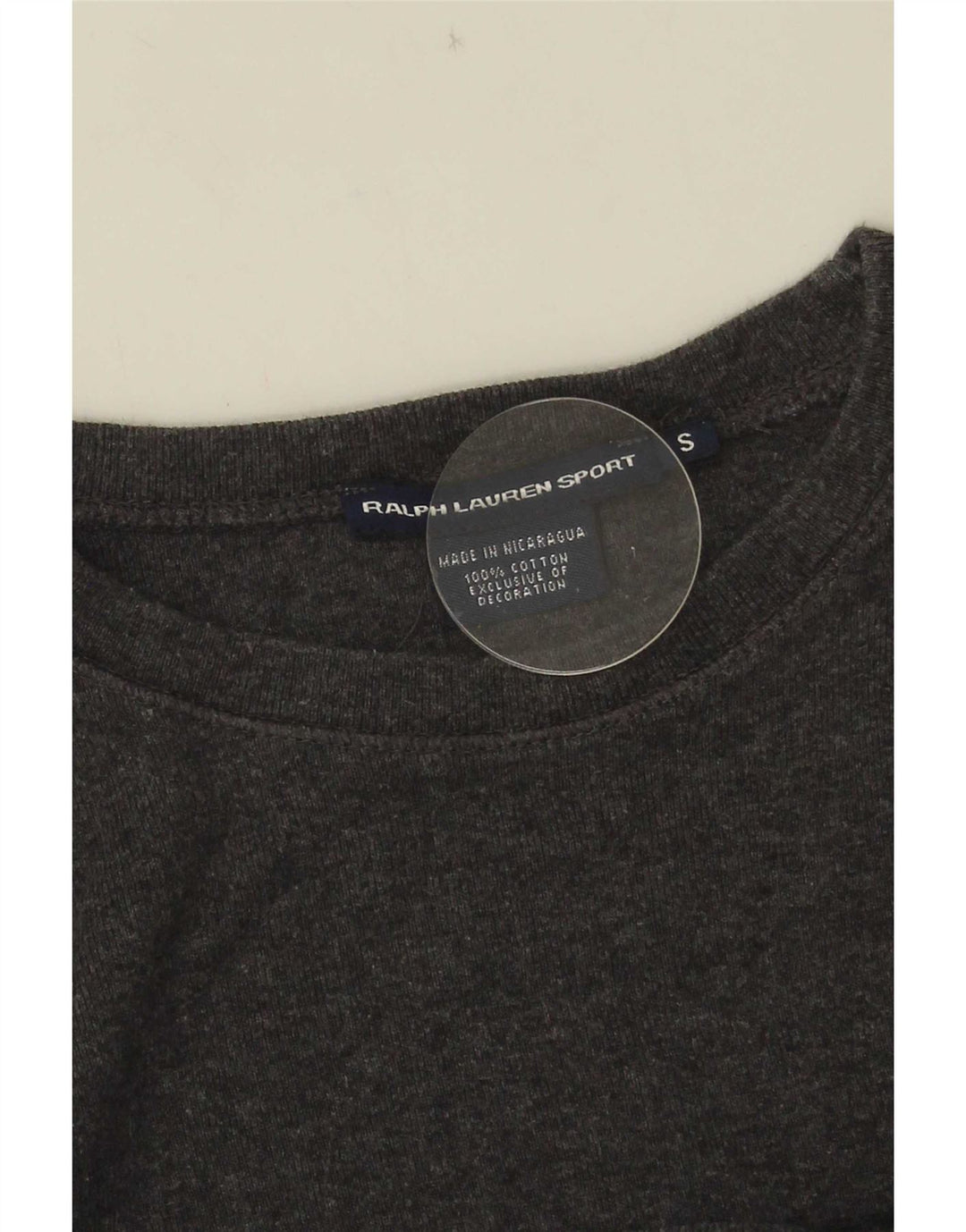 Ralph Lauren Womens Top Long Sleeve UK 10 Small Grey Cotton