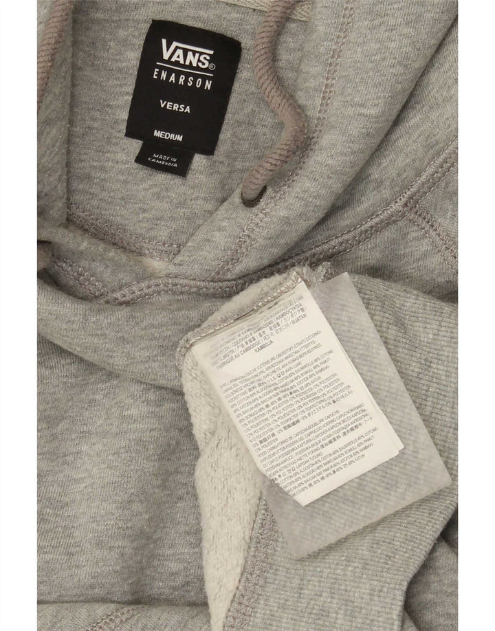 Vans Mens Graphic Hoodie Jumper Médio Cinza Algodão