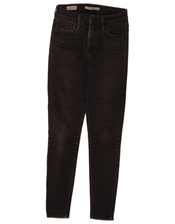 Levi's Damen 720 Super Skinny Jeans W25 L28 Schwarze Baumwolle