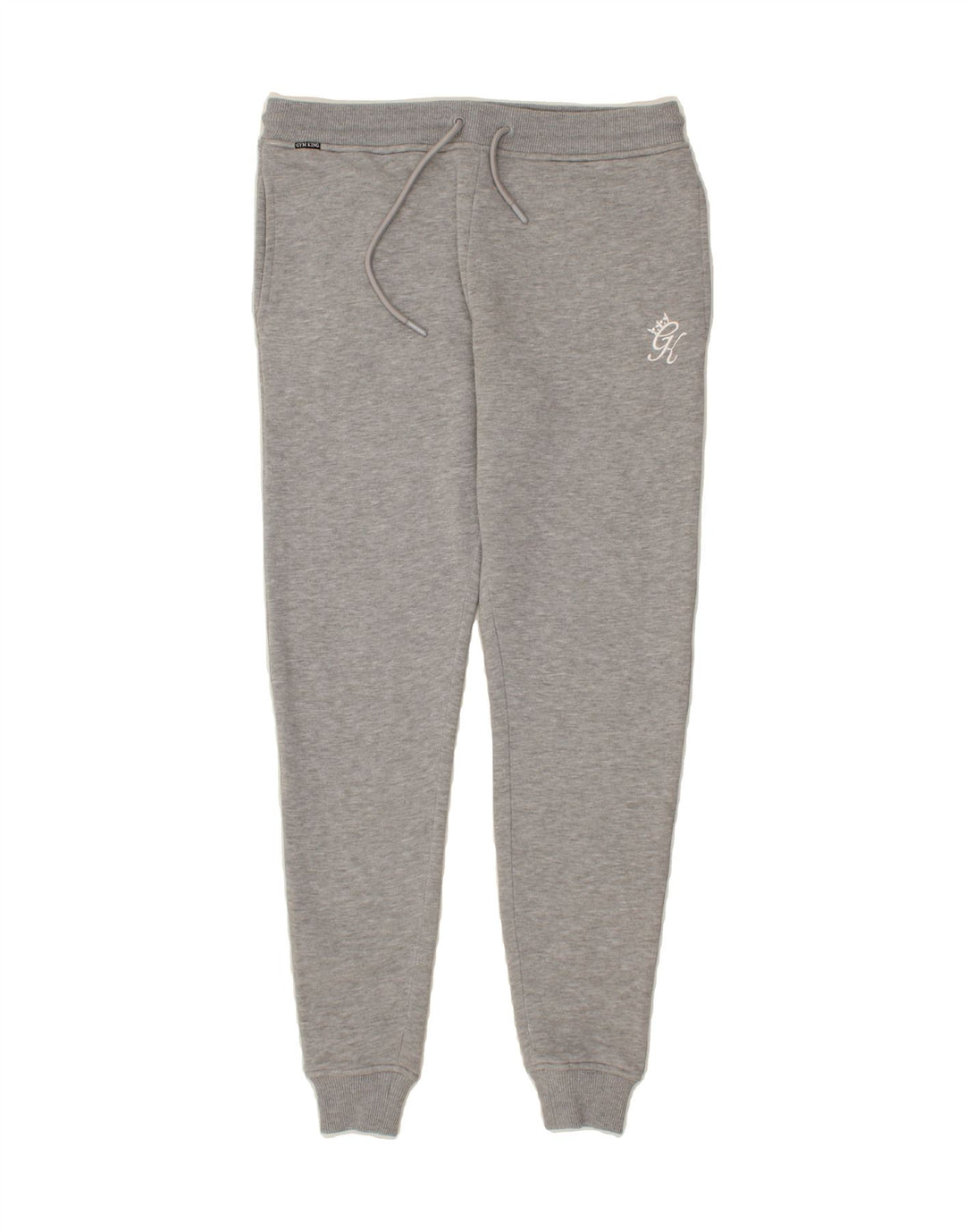 GYM KING Womens Tracksuit Trousers Joggers UK 14 Medium  Grey Polyester Vintage Gym King and Second-Hand Gym King from Messina Hembry 
