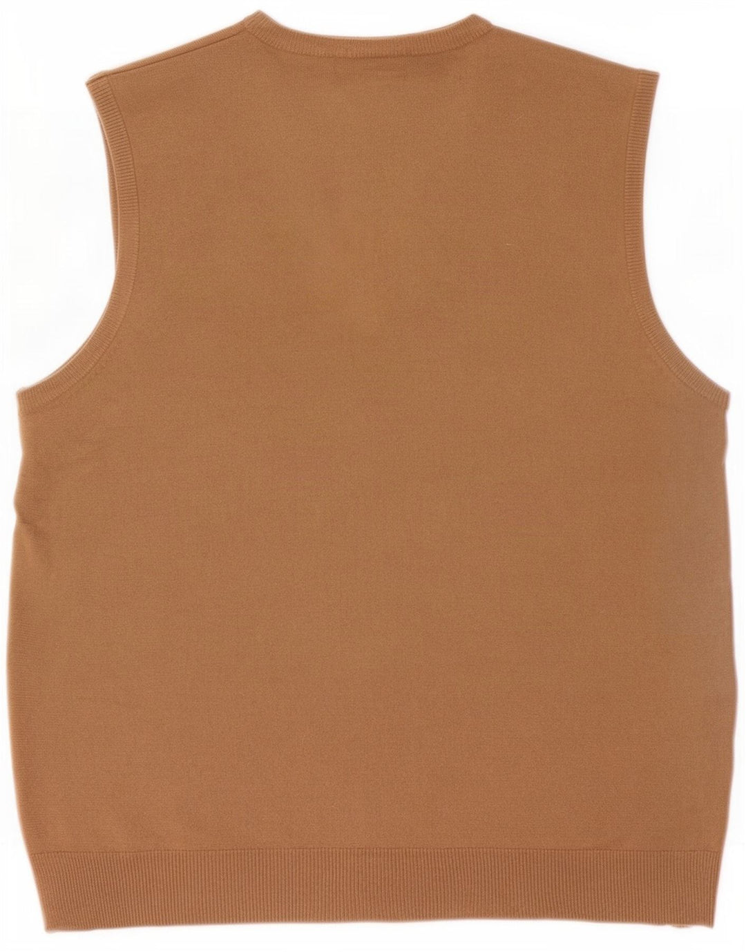 Marks & Spencer Mens Blue Harbour Vest Tank Top Large Beige Acrylic
