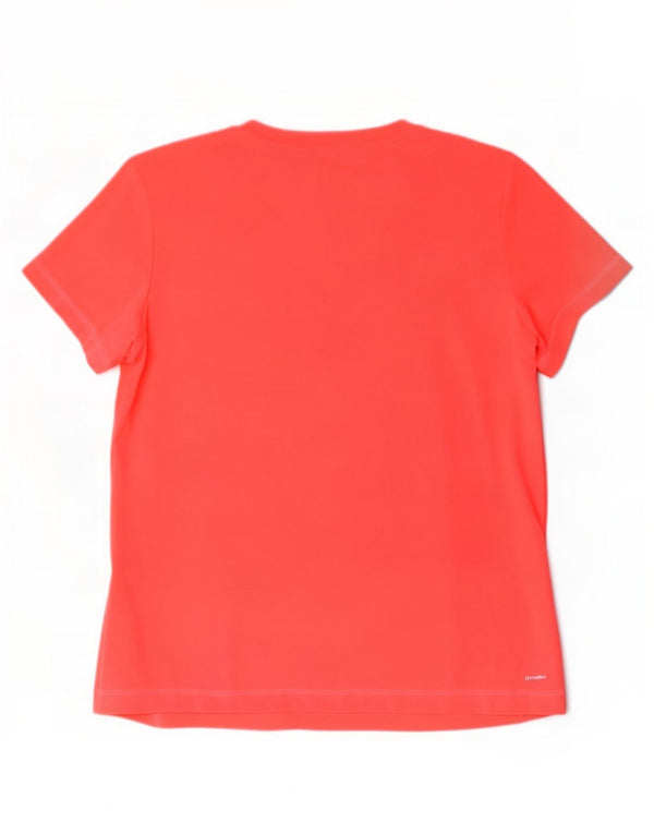 Adidas Womens Climalite T-Shirt Top UK 20/22 XL Pink Polyester