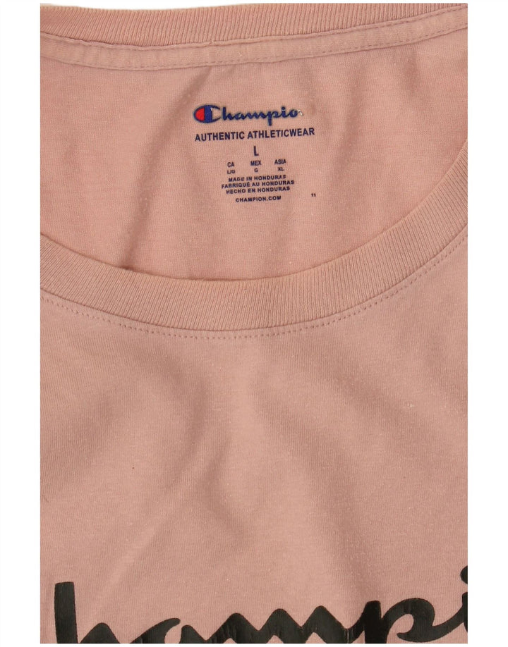 Champion T-Shirt Graphique Homme Grand Rose