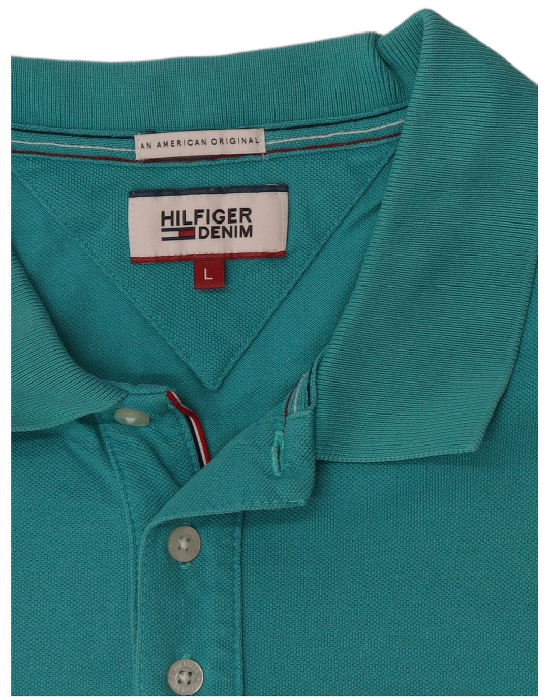 Tommy Hilfiger Herre Polo Shirt Stor turkis