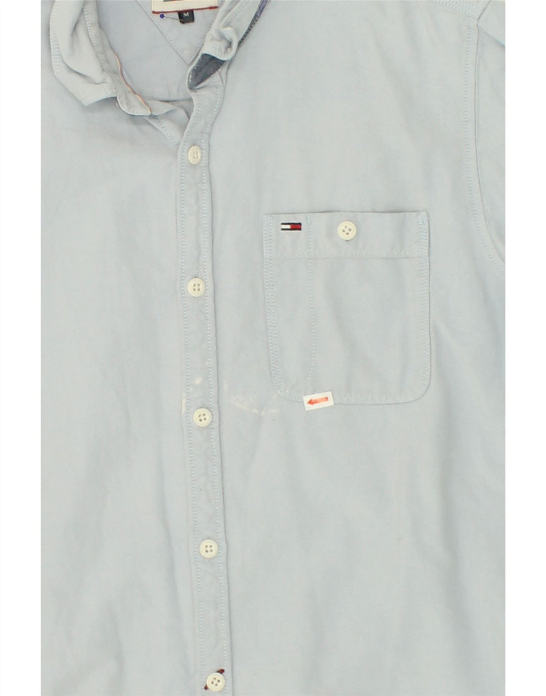 TOMMY HILFIGER Mens Shirt Medium Blue Cotton Vintage Tommy Hilfiger and Second-Hand Tommy Hilfiger from Messina Hembry 