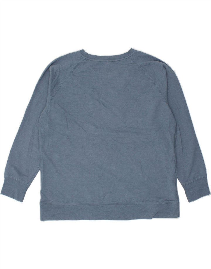 EDDIE BAUER Womens Sweatshirt Jumper UK 18 XL Blue Cotton Vintage Eddie Bauer and Second-Hand Eddie Bauer from Messina Hembry 