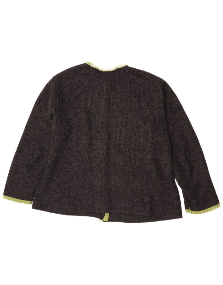 Dralon Womens Cardigan Sweater IT 44 Medium Grey
