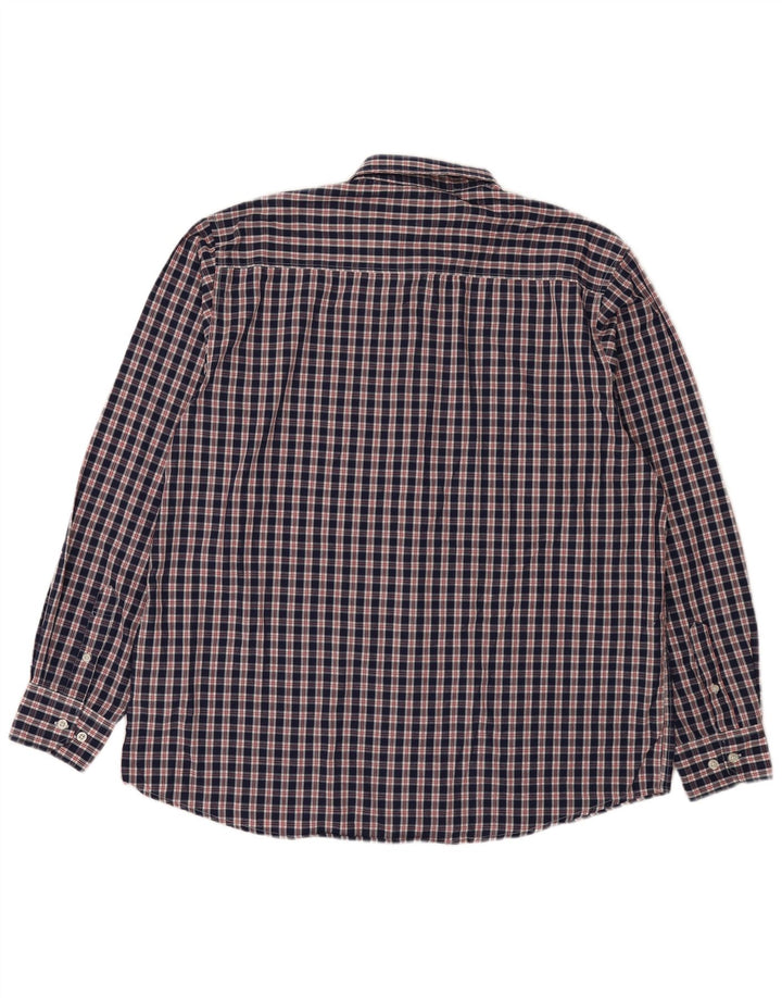 Pierre Cardin Ανδρικό πουκάμισο κανονικής εφαρμογής 3XL Navy Blue Polyester