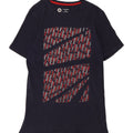 JACK & JONES Mens Graphic T-Shirt Top Large Navy Blue Vintage Jack & Jones and Second-Hand Jack & Jones from Messina Hembry 