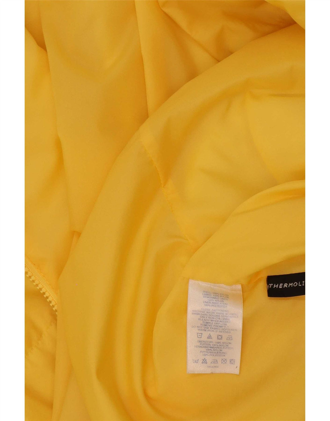 Męska kurtka Lands End Liner Padded IT 50/52 2XL Żółty nylon