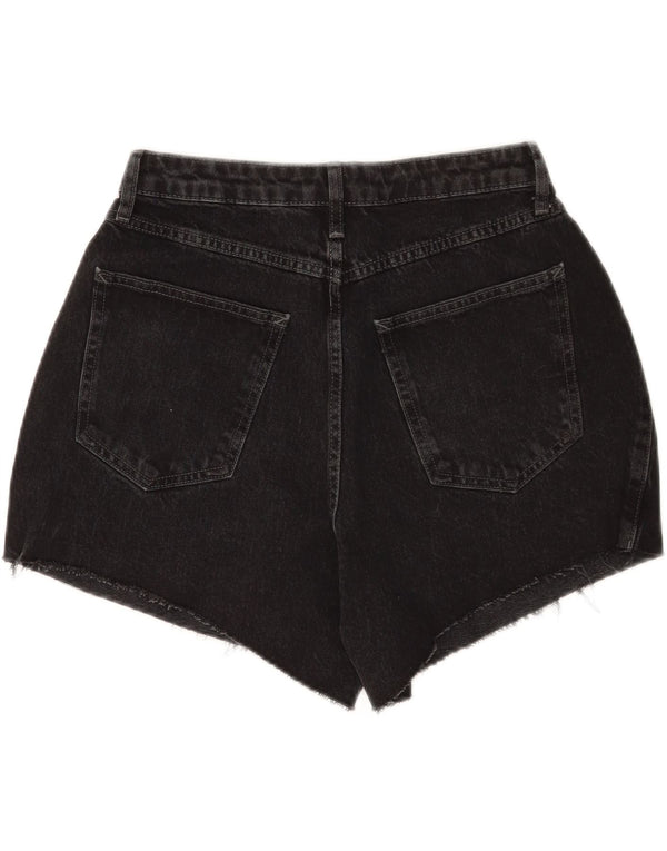Topshop Γυναικείο τζιν σορτς UK 10 Small W28 μαύρο βαμβακερό