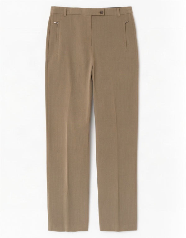 Pantaloni casual dritti da donna Marks & Spencer UK 10 Small W28 L29 Cachi