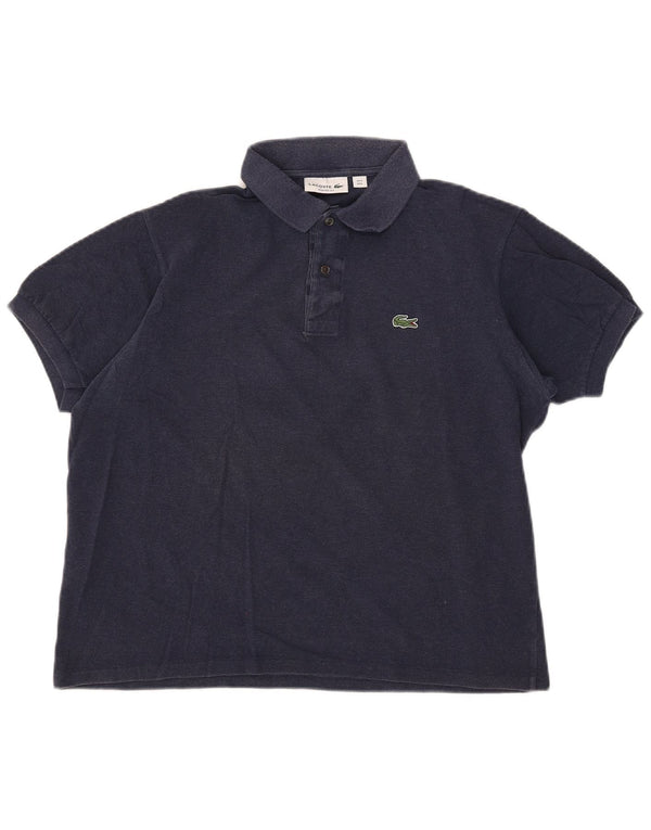 Polo da uomo Lacoste vestibilità classica taglia 5 grande in cotone blu navy