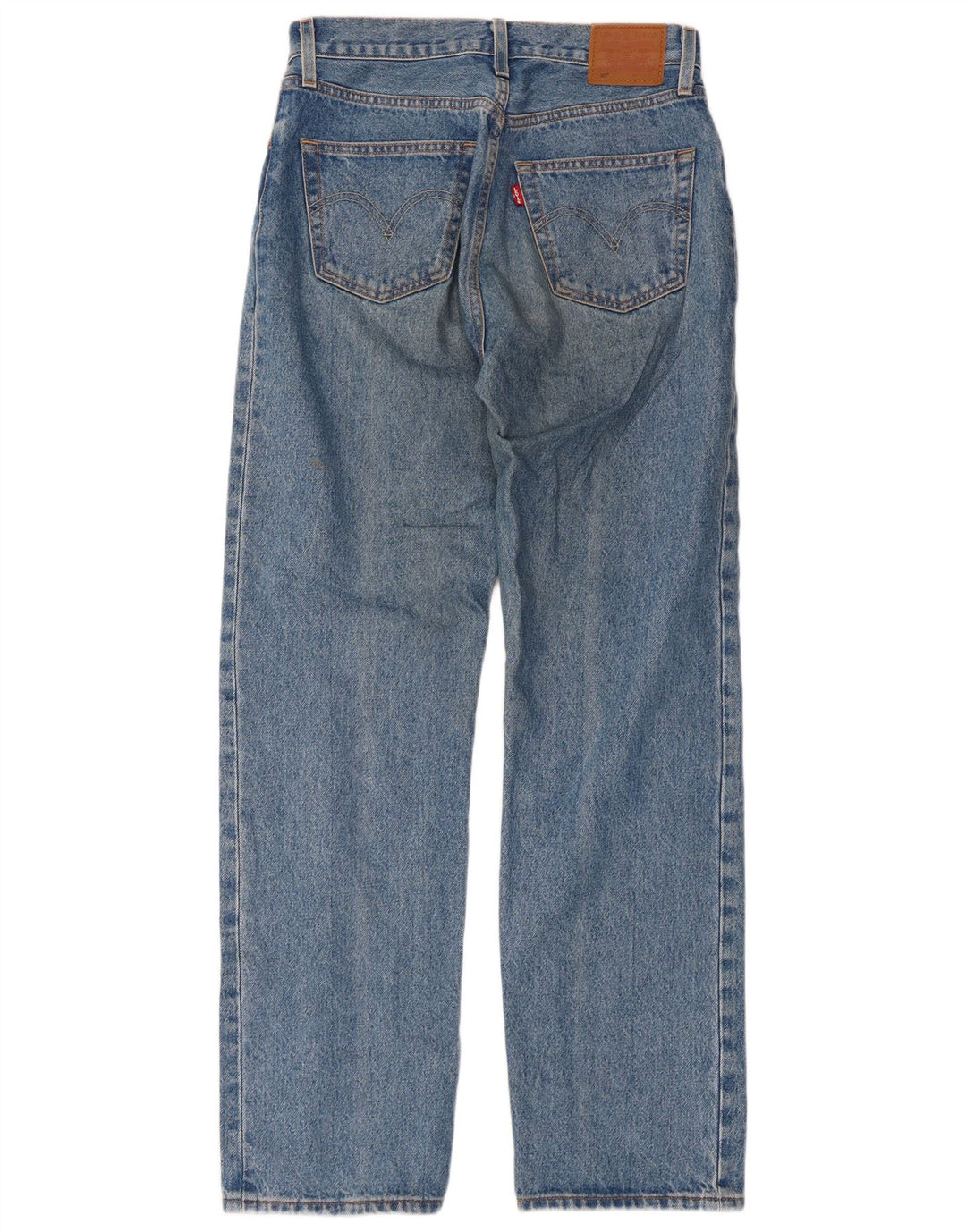 Levi's Womens 501 Straight Jeans W26 L32 Blue Cotton