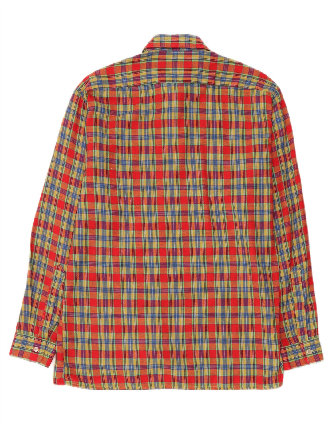 Camicia C&A da uomo in cotone a quadri multicolore medio