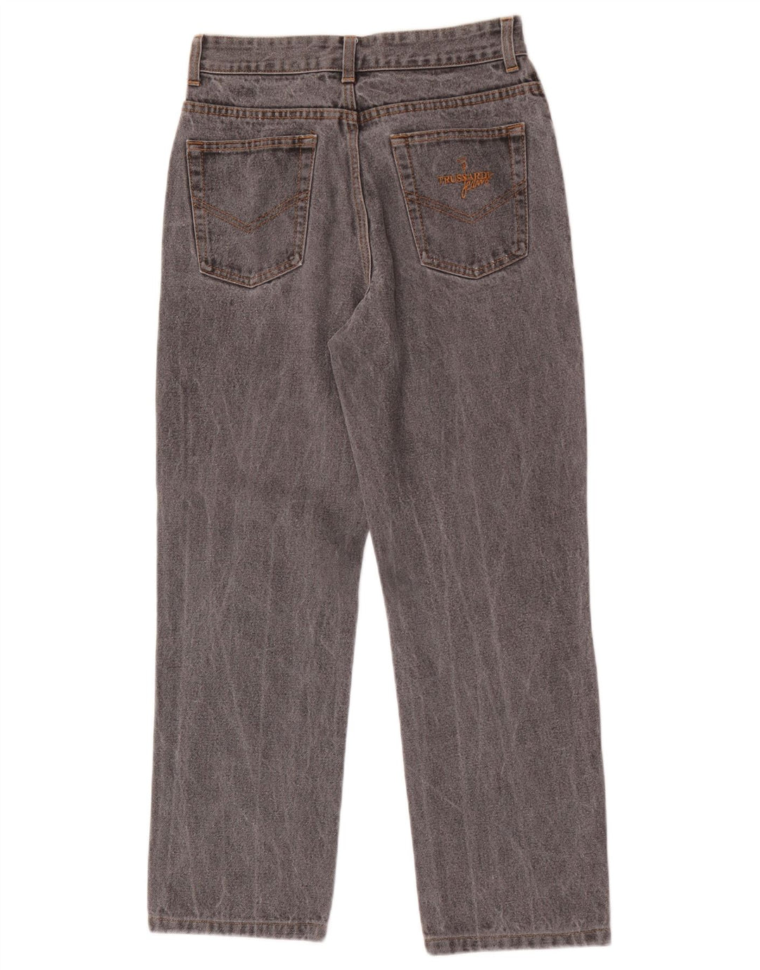 Trussardi Womens Straight Jeans W30 L27 Grey Cotton