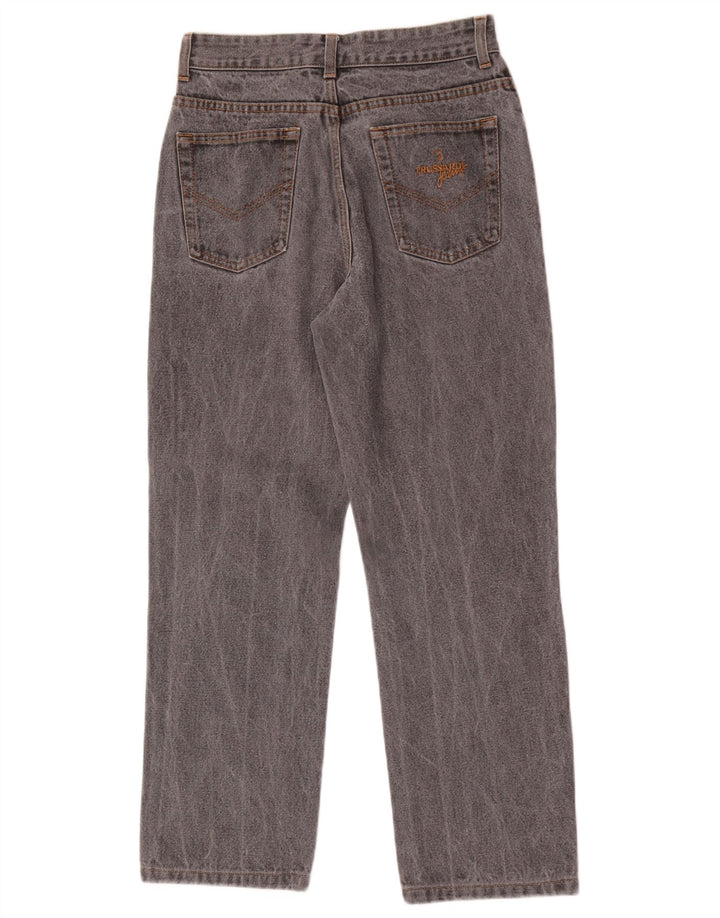 Trussardi Womens Straight Jeans W30 L27 Grey Cotton