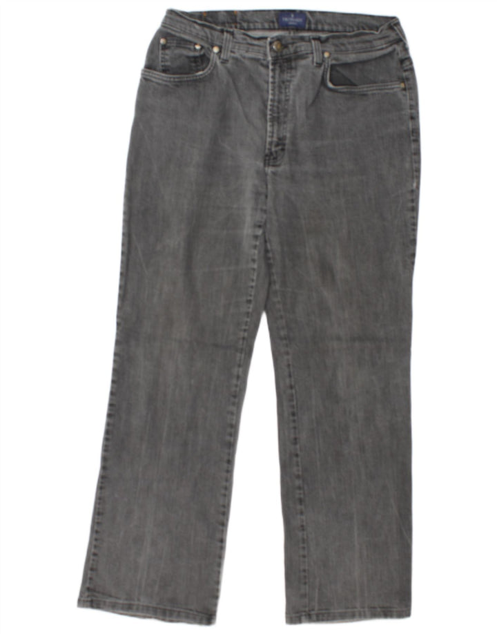 TRUSSARDI Womens Straight Jeans W34 L28 Grey Cotton