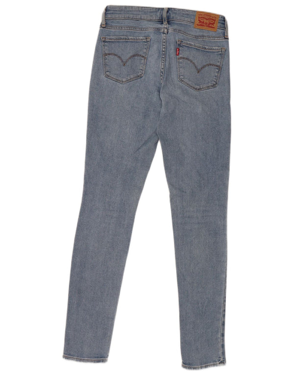 Levi's Damen 711 Distressed Skinny Jeans W25 L30 Blaue Baumwolle