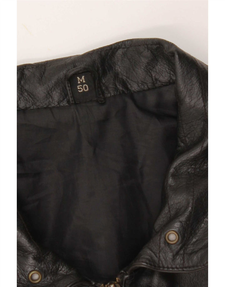 Enrico Gorlani Dame Læder Gilet UK 38 Medium Sort