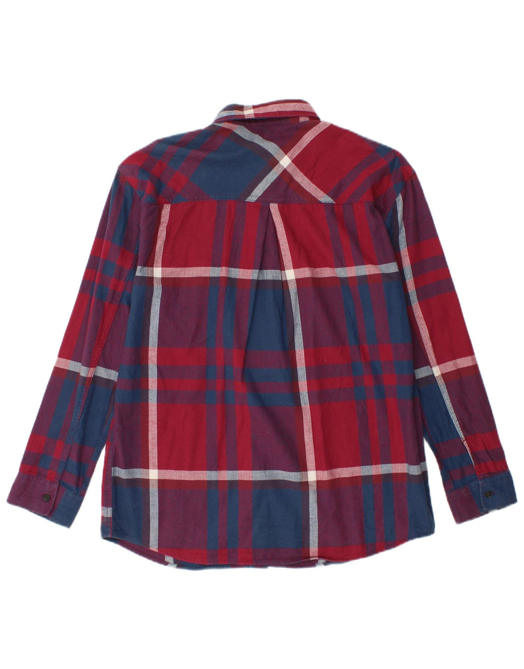 EDDIE BAUER Womens Oversized Flannel Shirt UK 6 XS Multicoloured Plaid
