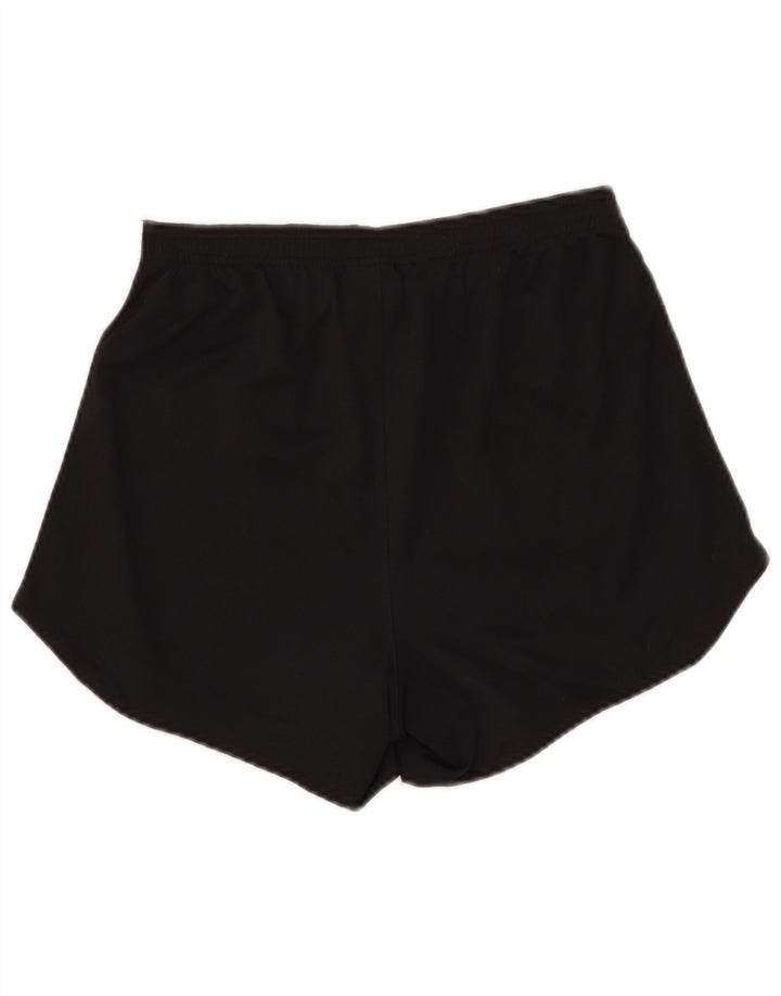 Nike Womens Dri Fit Sport Shorts UK 12 Medium Black Colourblock Polyester